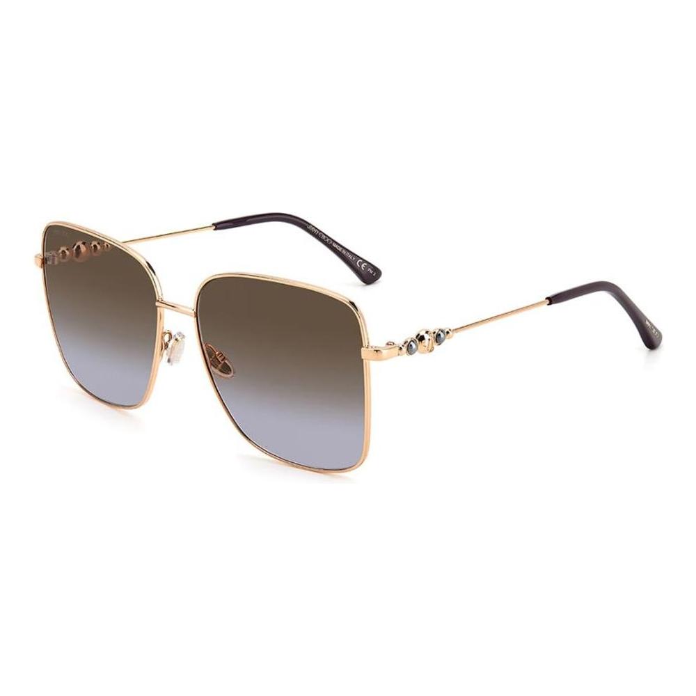 Jimmy Choo Gold Metal Sunglasses Jimmy Choo Slate Gray