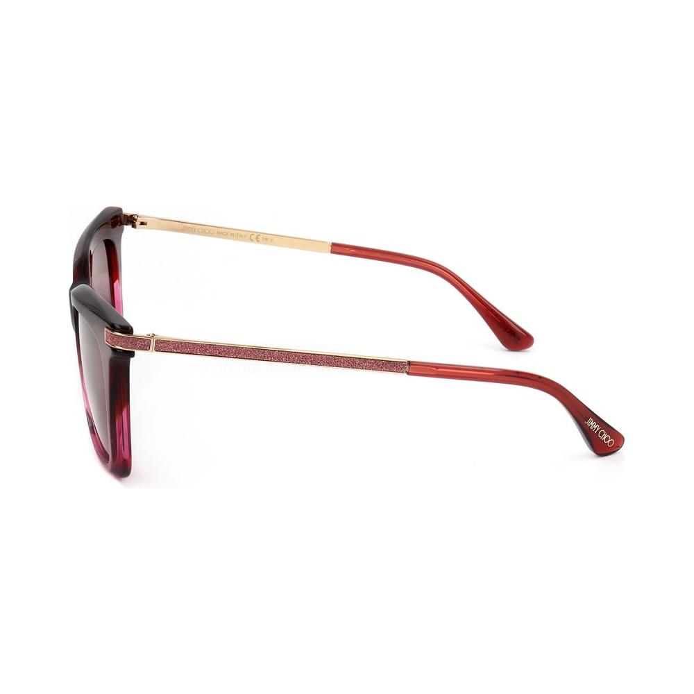 Jimmy Choo Red Metal Sunglasses Jimmy Choo Light Gray
