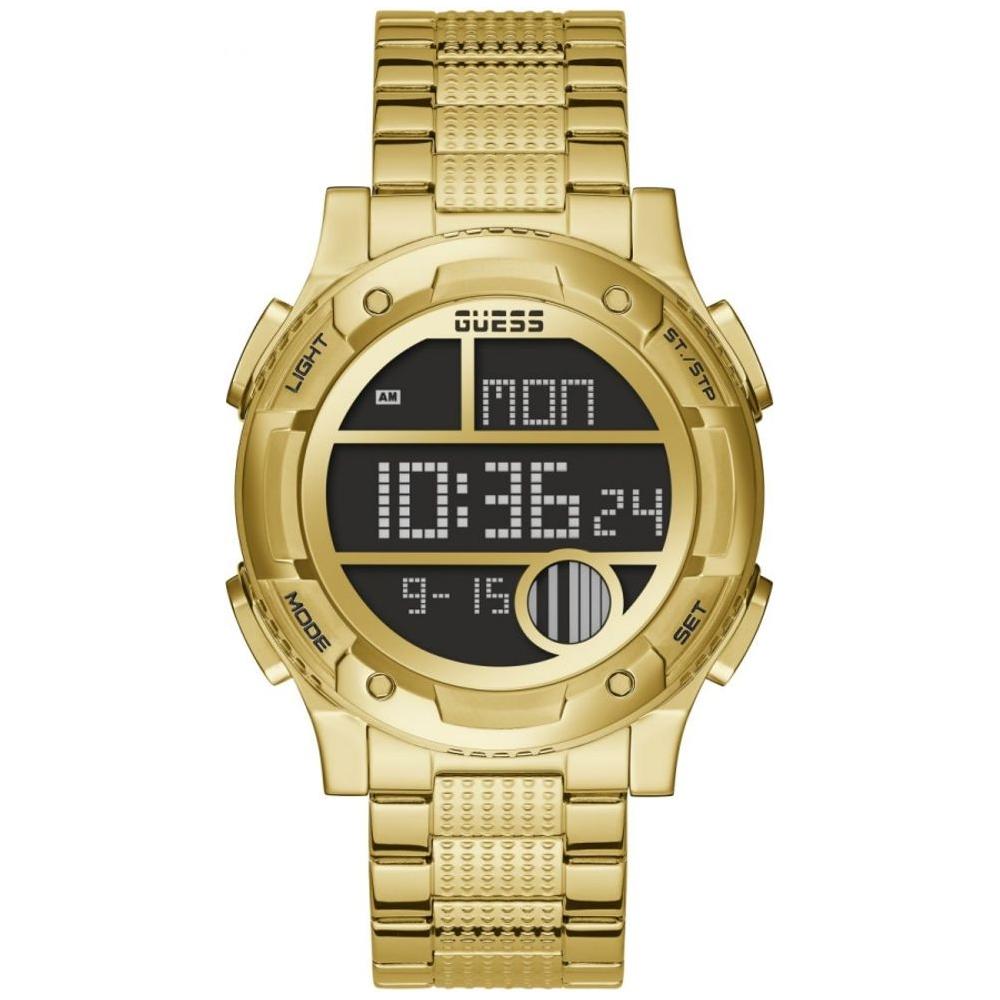 Guess Gold Stainless Steel Watch Guess Dark Khaki