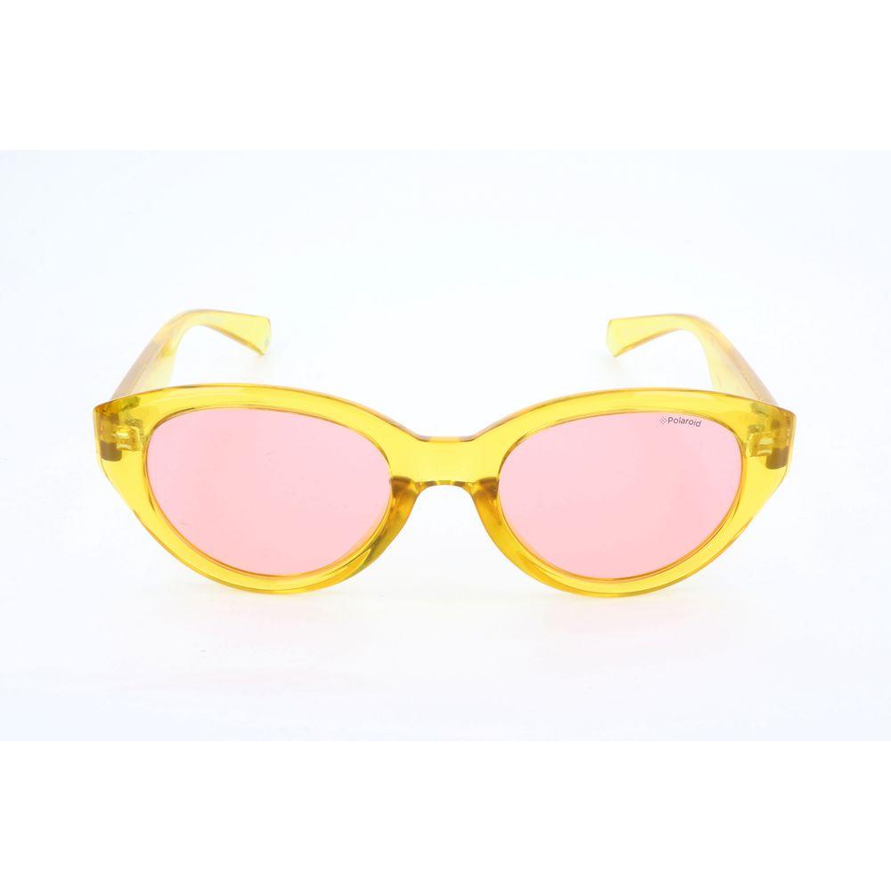 Polaroid Yellow Polycarbonate Sunglasses Polaroid White Smoke