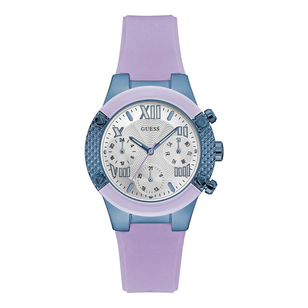 Guess Purple Silicone Watch Guess Gray