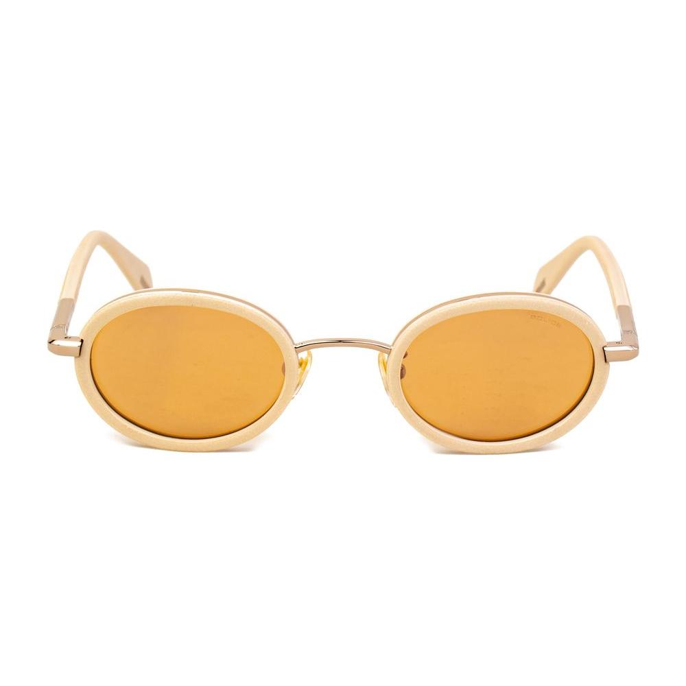 Police Gold Combined Metal Sunglasses Police Sandy Brown