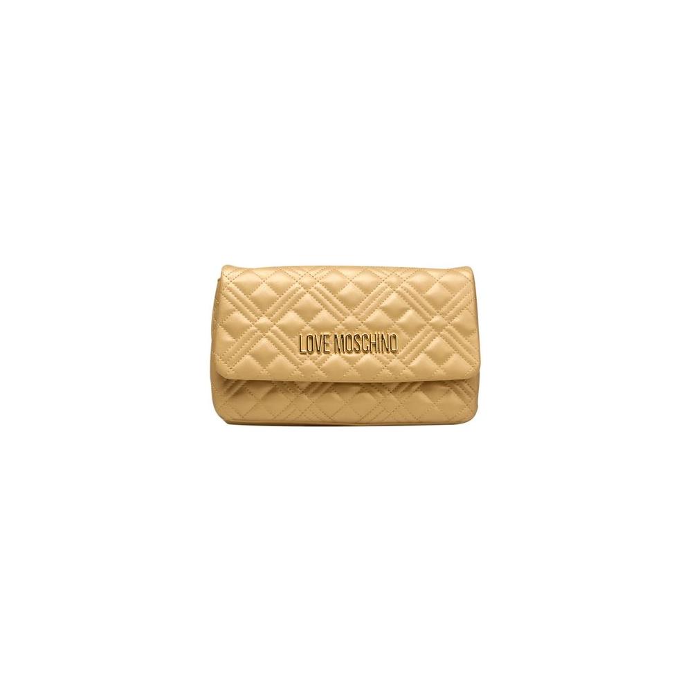 Love Moschino Gold Polyethylene Women Crossbody Bag Love Moschino Dark Khaki