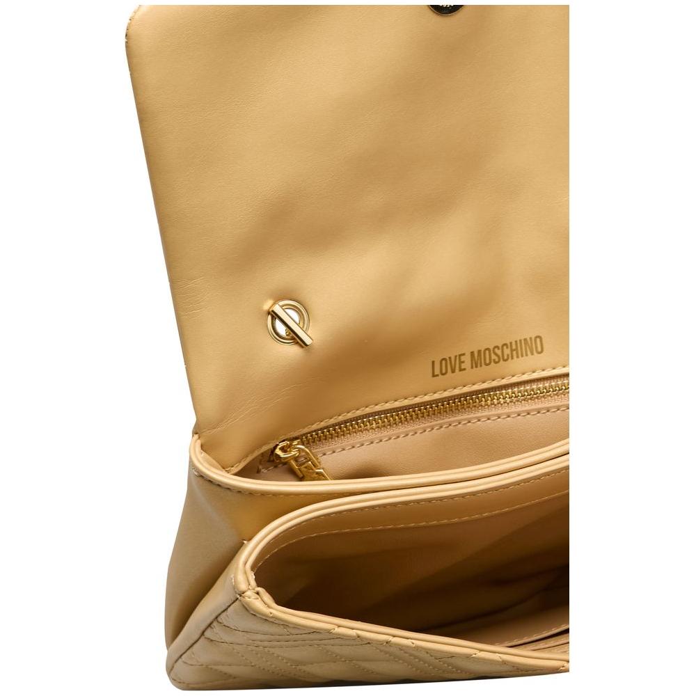 Love Moschino Gold Polyethylene Women Crossbody Bag Love Moschino Dark Khaki