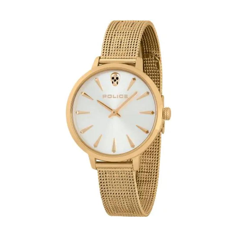 Police Gold Stainless Steel Watch Police Tan