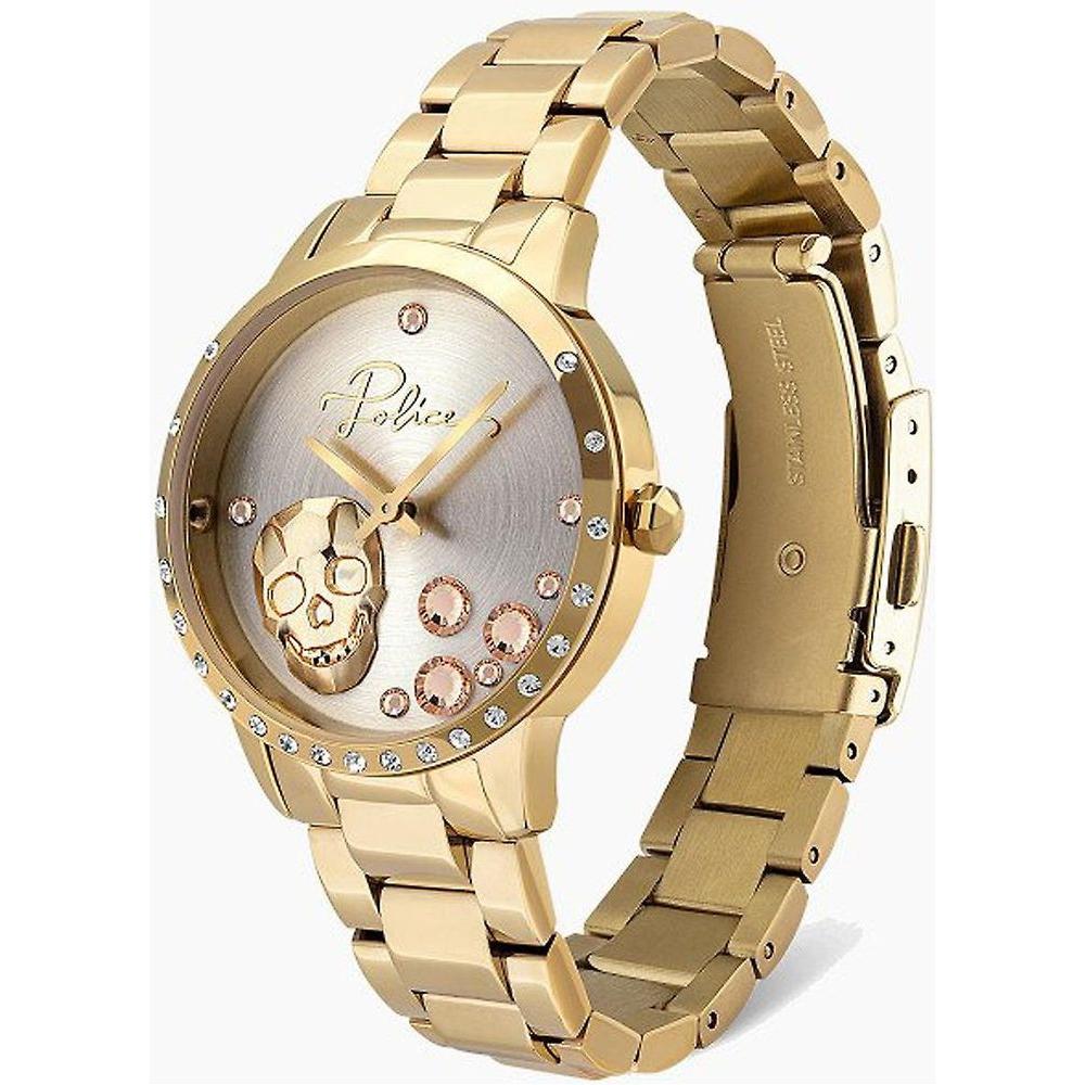 Police Gold Stainless Steel Watch Police Beige