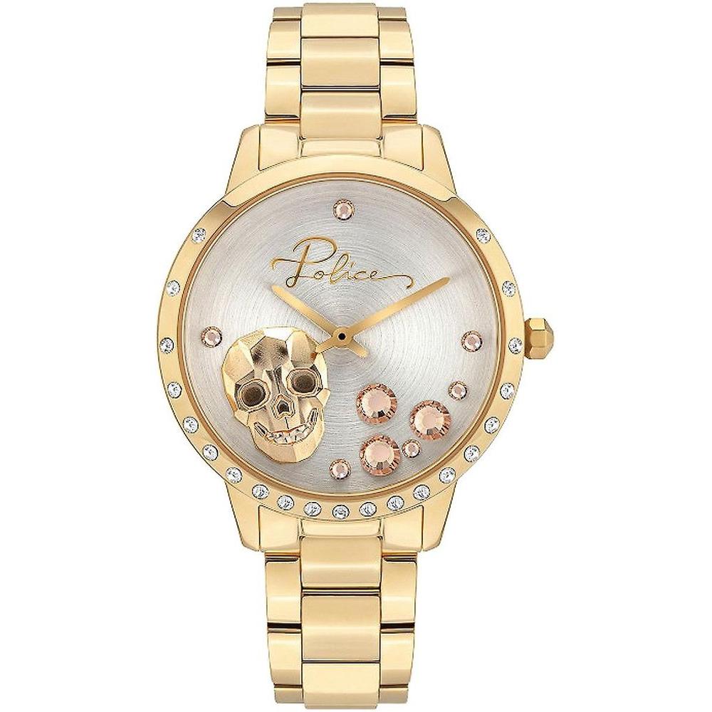 Police Gold Stainless Steel Watch Police Wheat