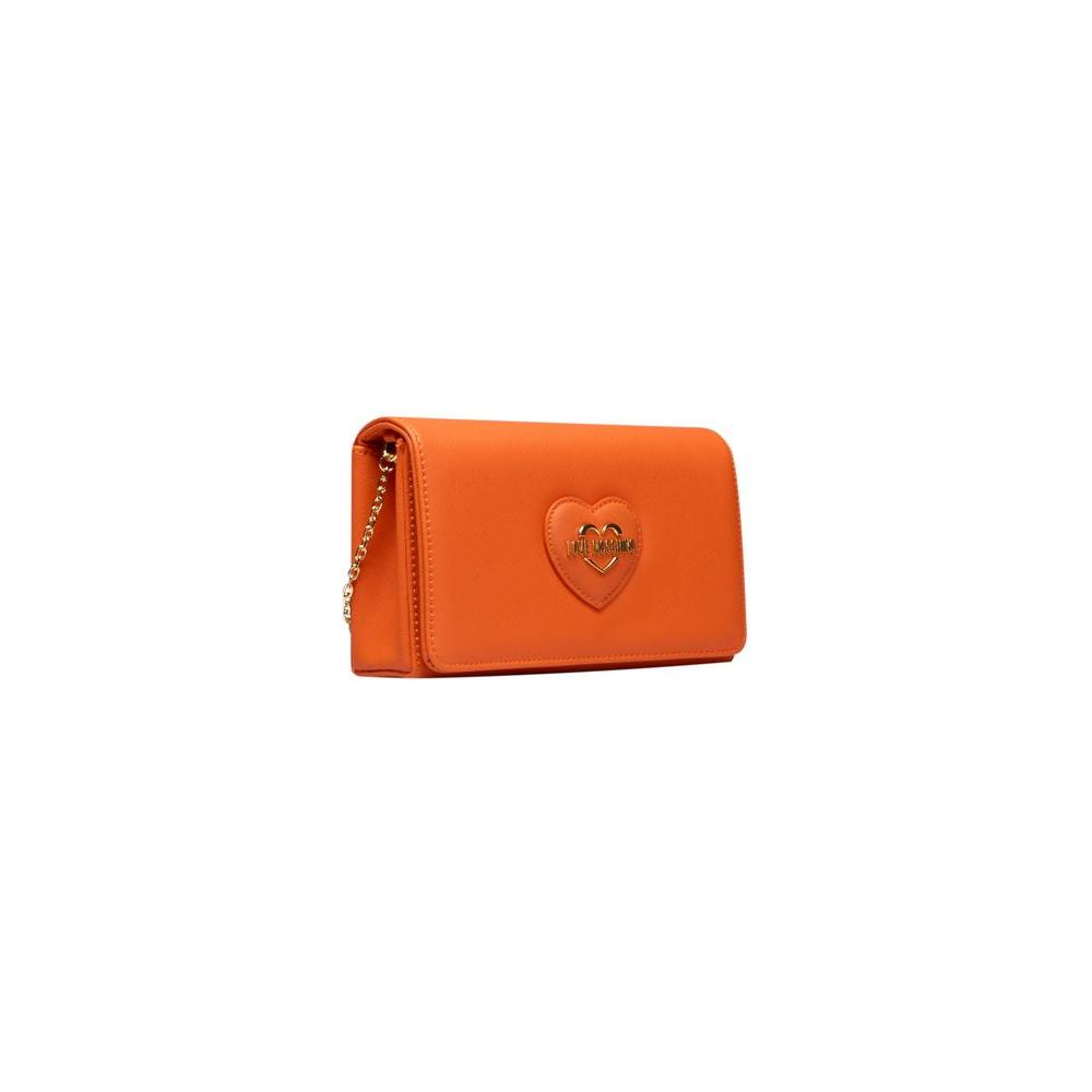 Love Moschino Orange Polyethylene Women Crossbody Bag Love Moschino Chocolate