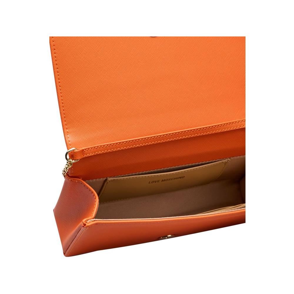 Love Moschino Orange Polyethylene Women Crossbody Bag Love Moschino Chocolate