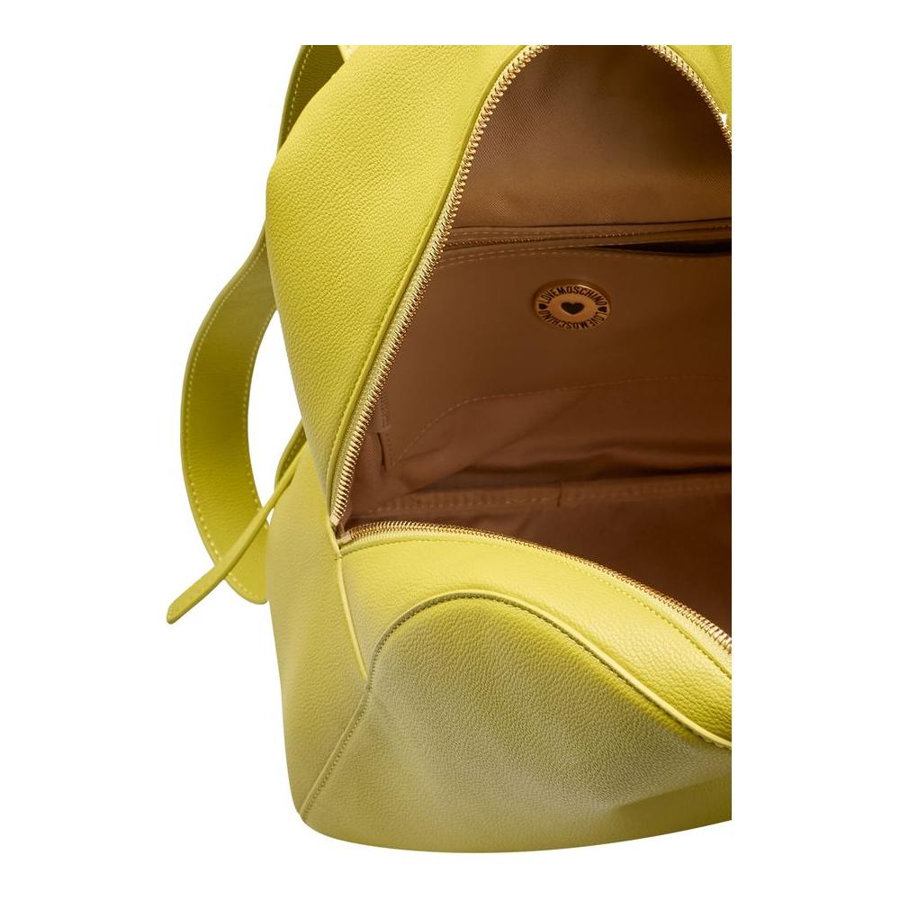 Love Moschino Yellow Polyethylene Women Backpack Love Moschino Dark Goldenrod