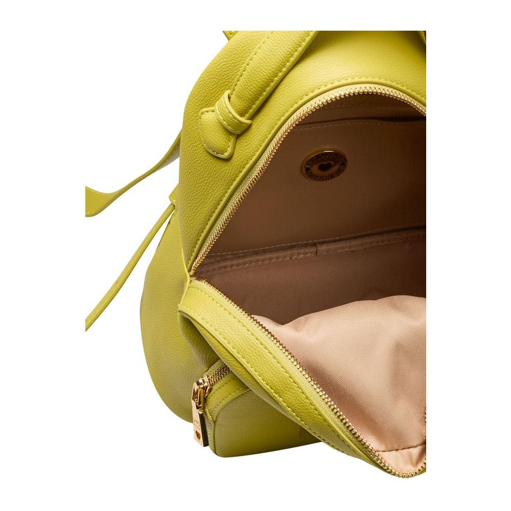 Love Moschino Yellow Polyethylene Women Backpack Love Moschino Dark Khaki
