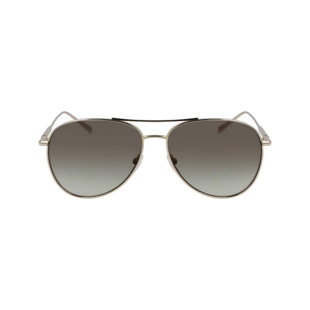 Longchamp Gold Metal Sunglasses Longchamp Dim Gray
