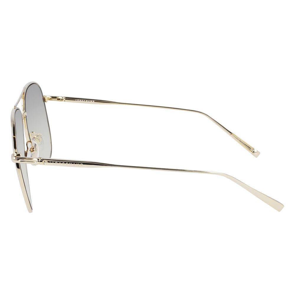 Longchamp Gold Metal Sunglasses Longchamp Light Gray
