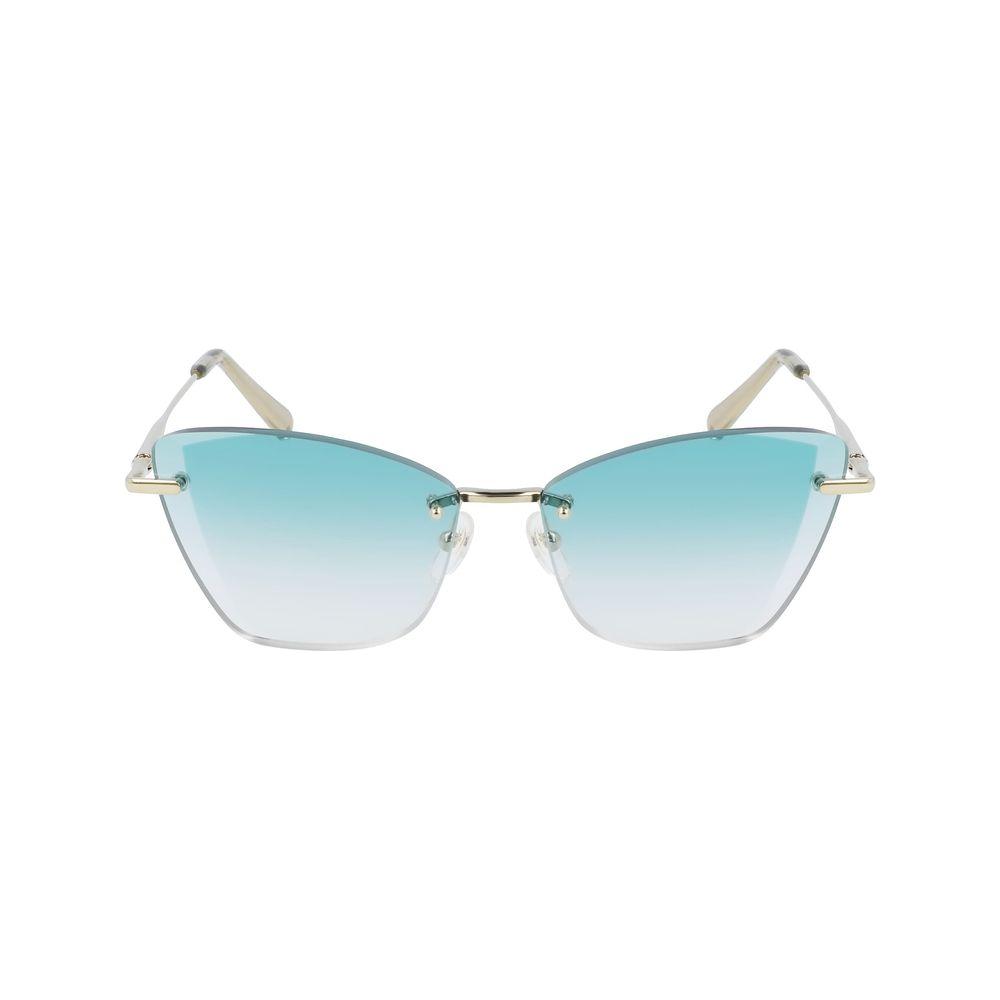 Longchamp Gold Metal Sunglasses Longchamp Light Gray
