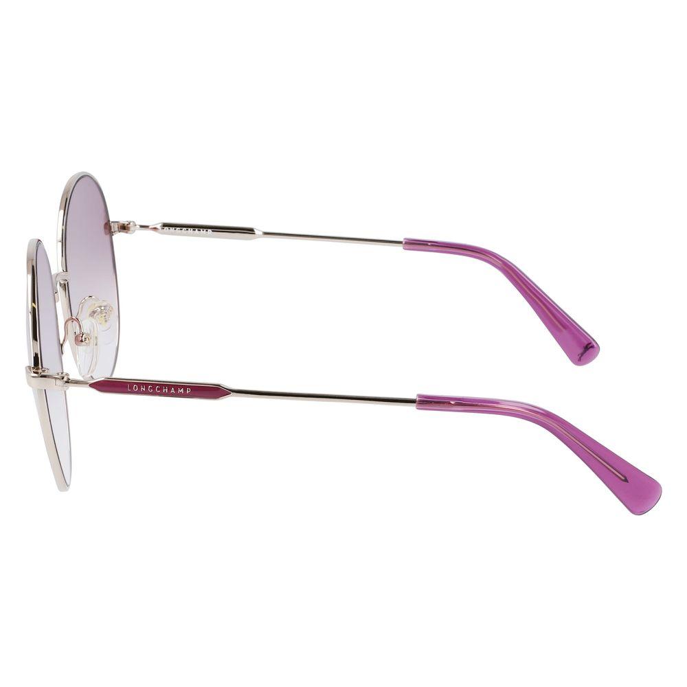 Longchamp Gold Metal Sunglasses Longchamp Light Gray