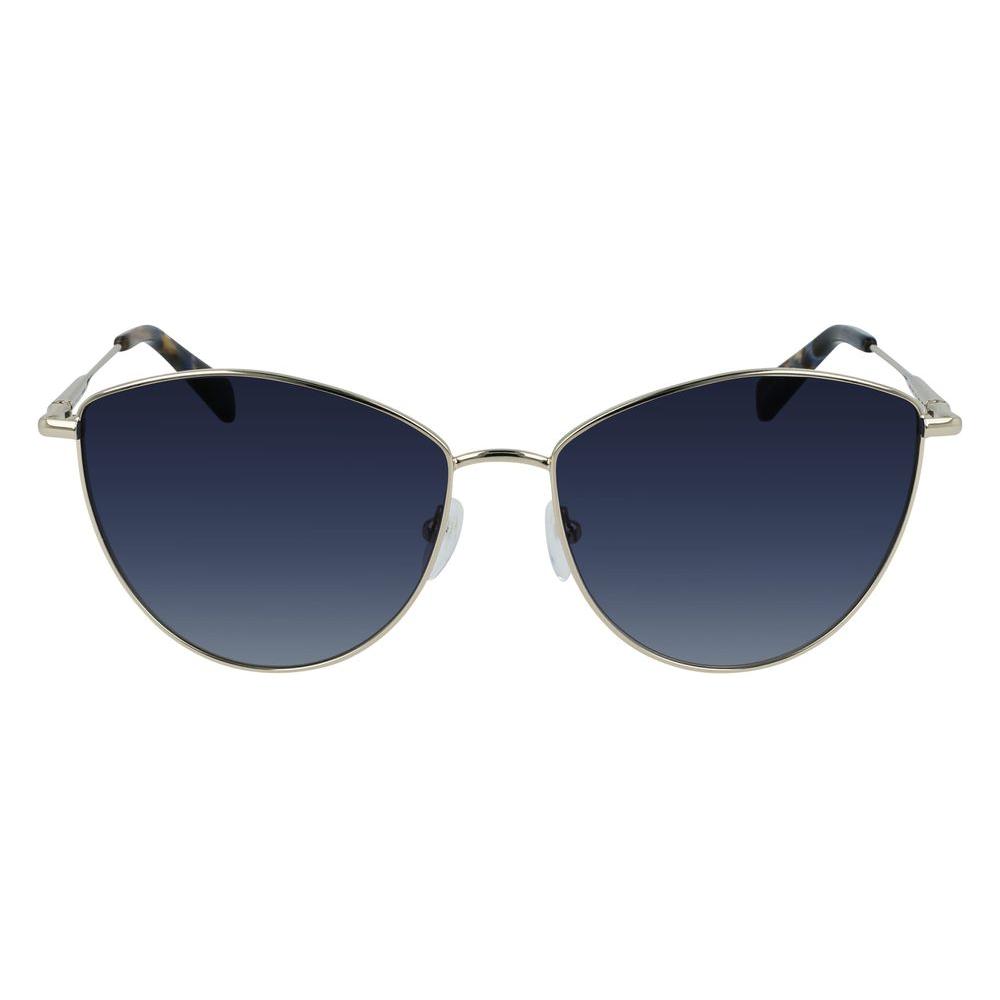 Longchamp Gold Metal Sunglasses Longchamp Dark Slate Gray