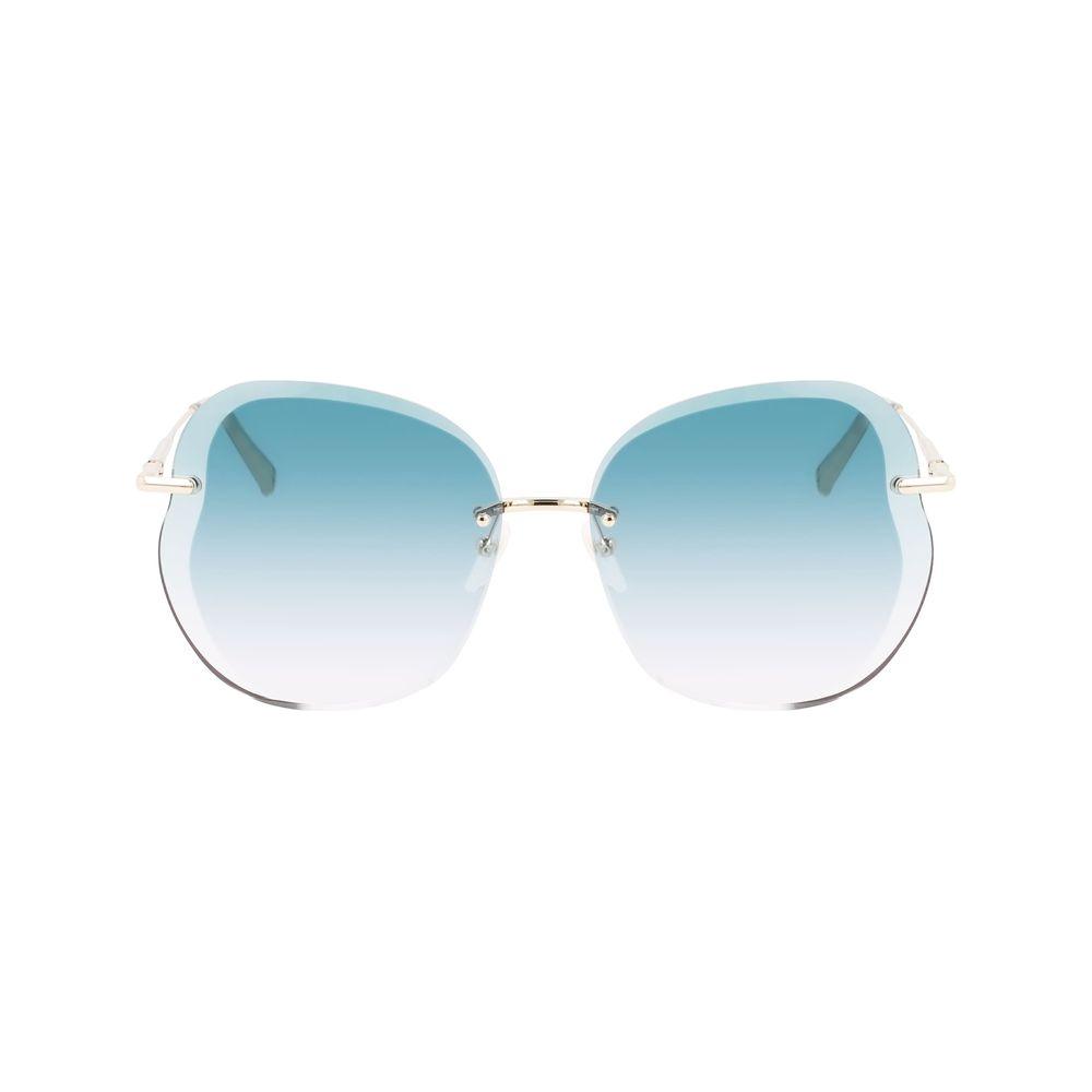 Longchamp Gold Metal Sunglasses Longchamp Light Gray