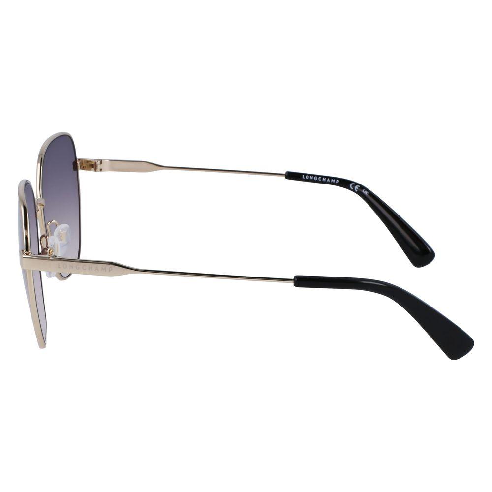 Longchamp Yellow Metal Sunglasses Longchamp Gray