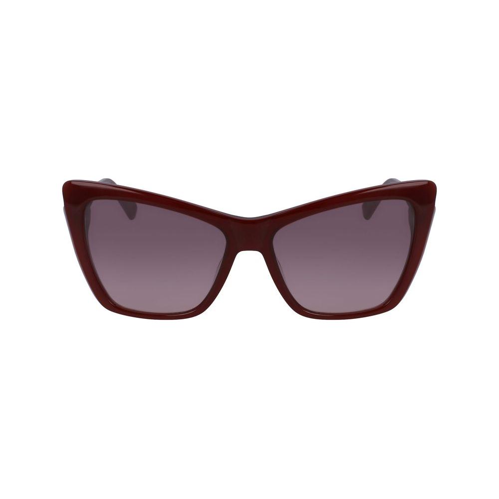 Longchamp Red Acetate Sunglasses Longchamp Dim Gray