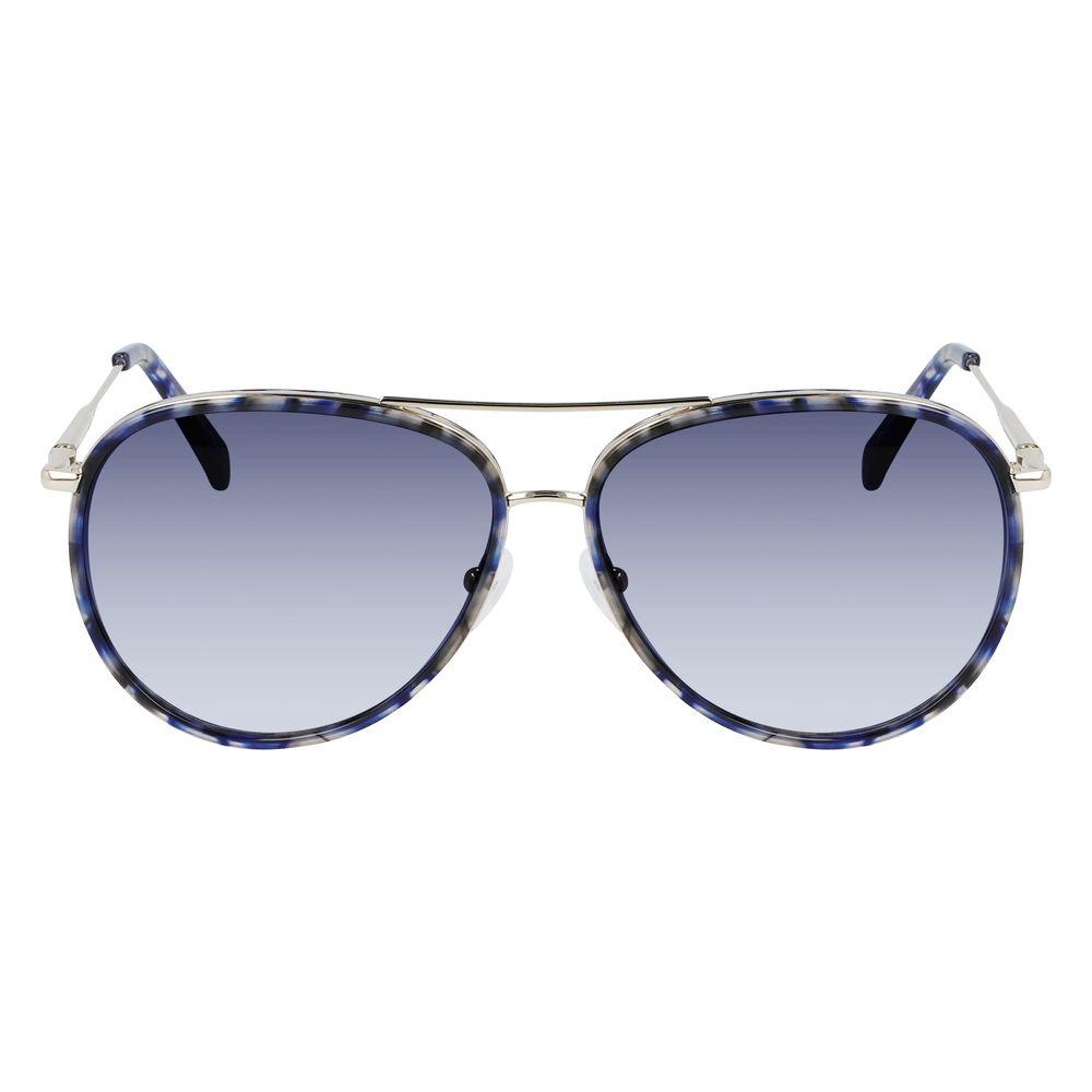 Longchamp Gold Metal Sunglasses Longchamp Gray