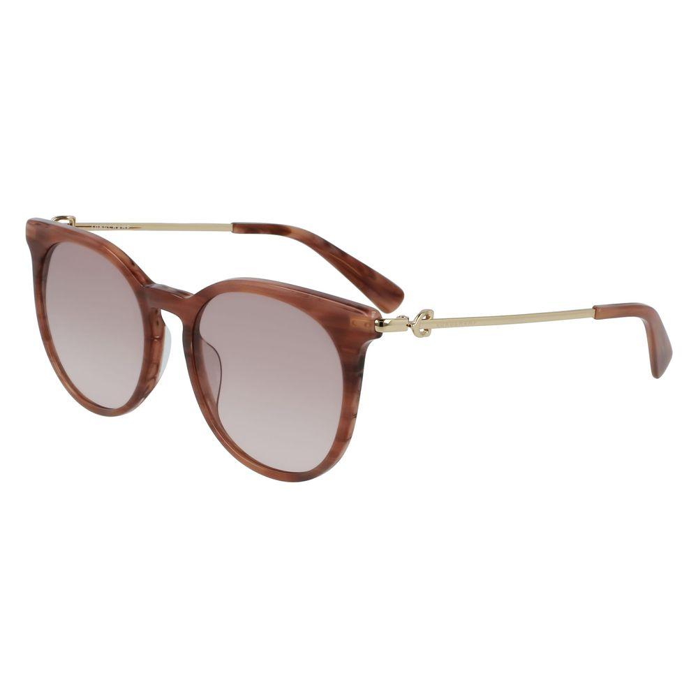 Longchamp Brown Acetate Sunglasses Longchamp Rosy Brown