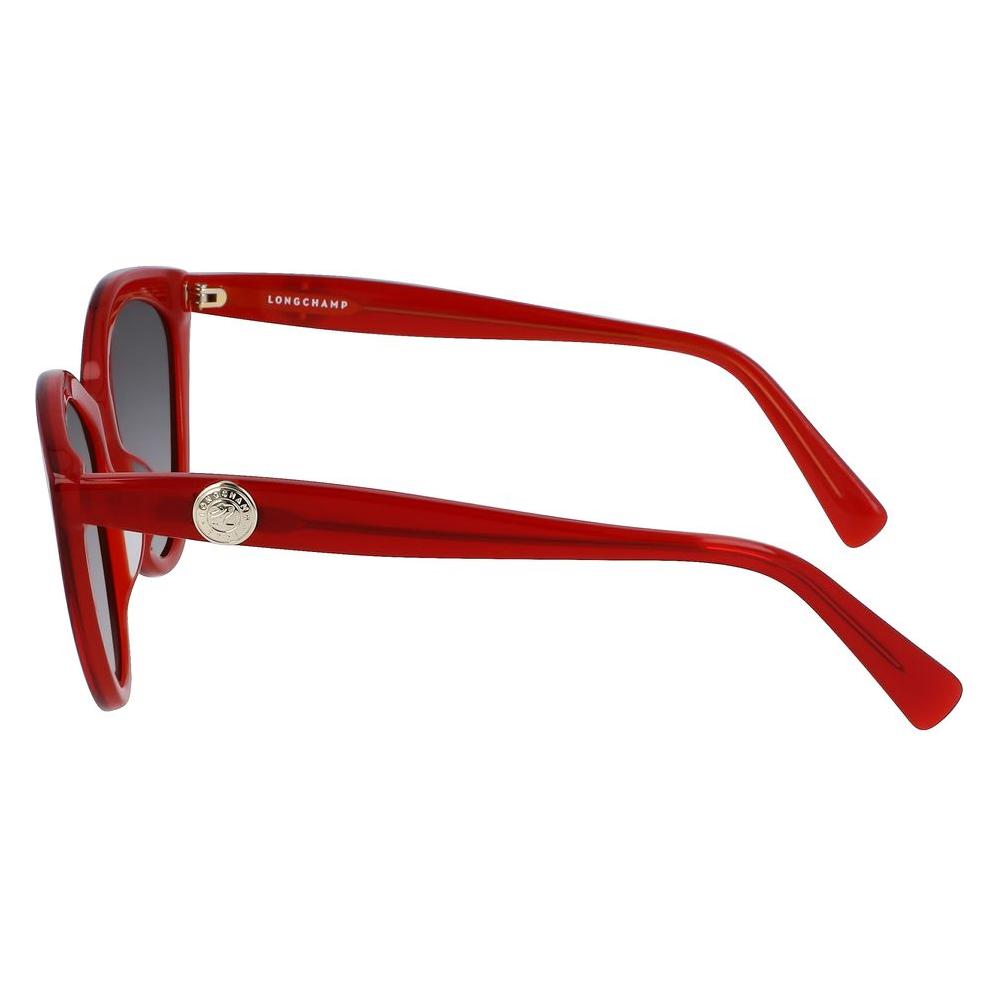 Longchamp Red Acetate Sunglasses Longchamp Brown