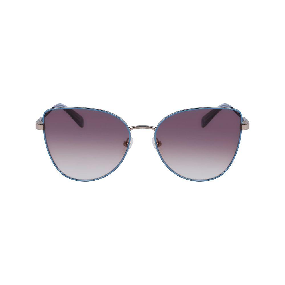 Longchamp Yellow Metal Sunglasses Longchamp Slate Gray