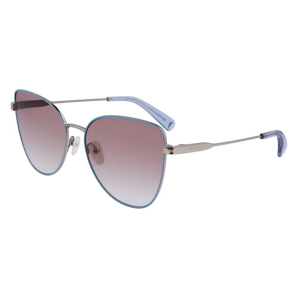 Longchamp Yellow Metal Sunglasses Longchamp Dark Gray