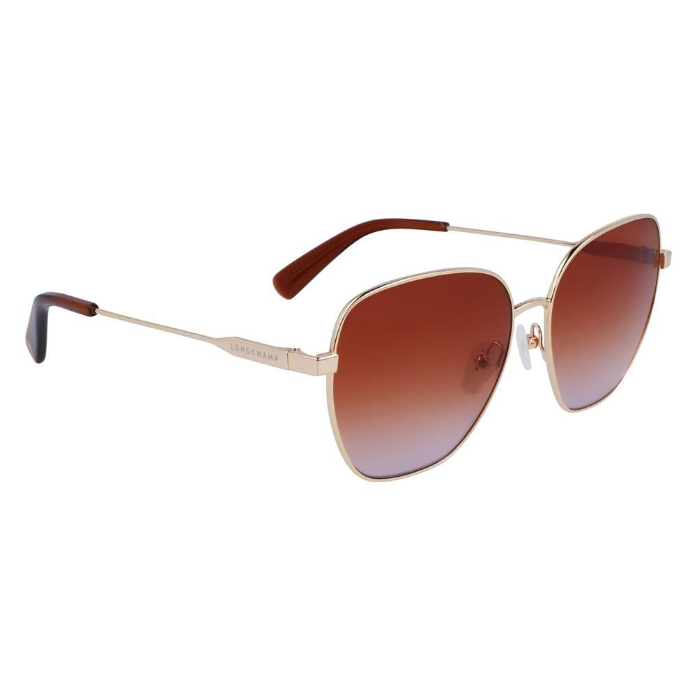 Longchamp Gold Metal Sunglasses Longchamp Sienna