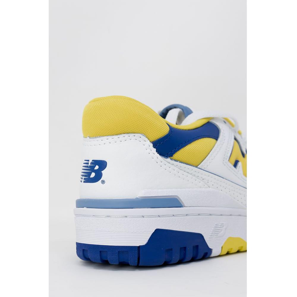 New Balance Yellow Artificial Leather Sneaker New Balance Light Gray