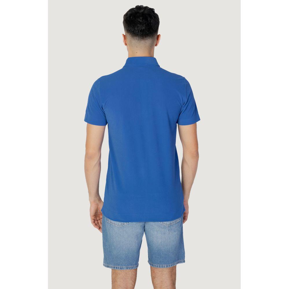 Suns Blue Polyester Polo Shirt Suns Dark Slate Blue