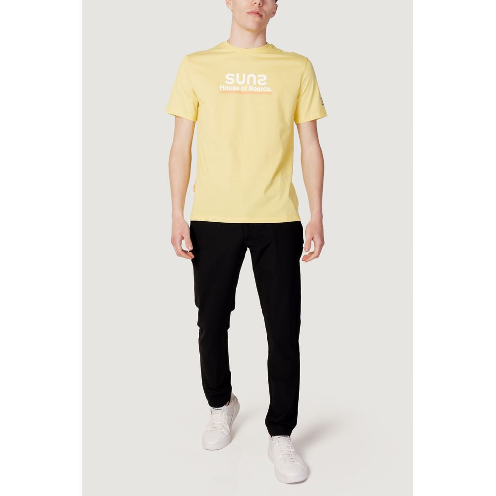 Suns Yellow Cotton T-Shirt Suns Light Gray