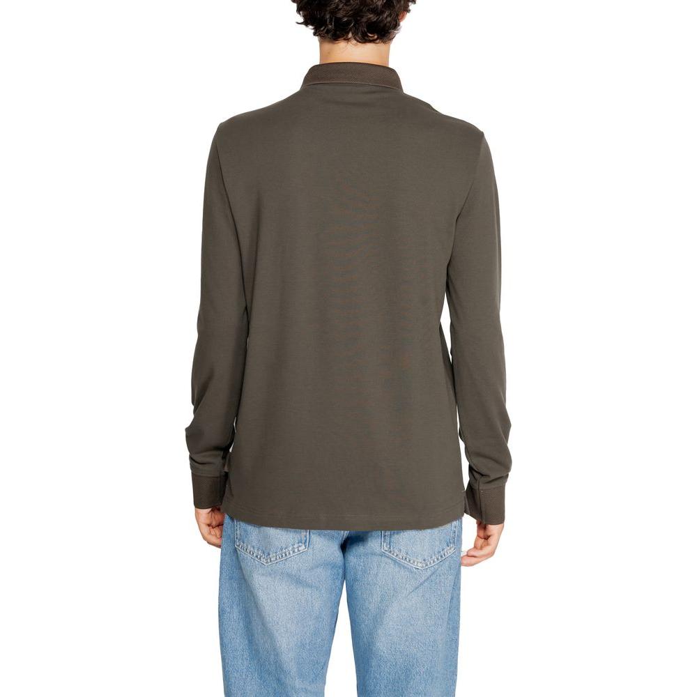 Armani Exchange Green Cotton T-Shirt Armani Exchange Dark Olive Green