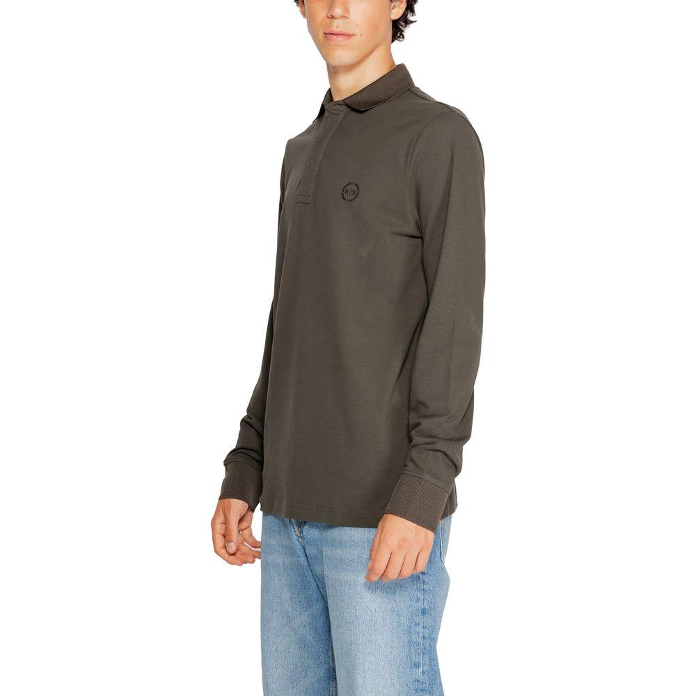 Armani Exchange Green Cotton T-Shirt Armani Exchange Dark Slate Gray