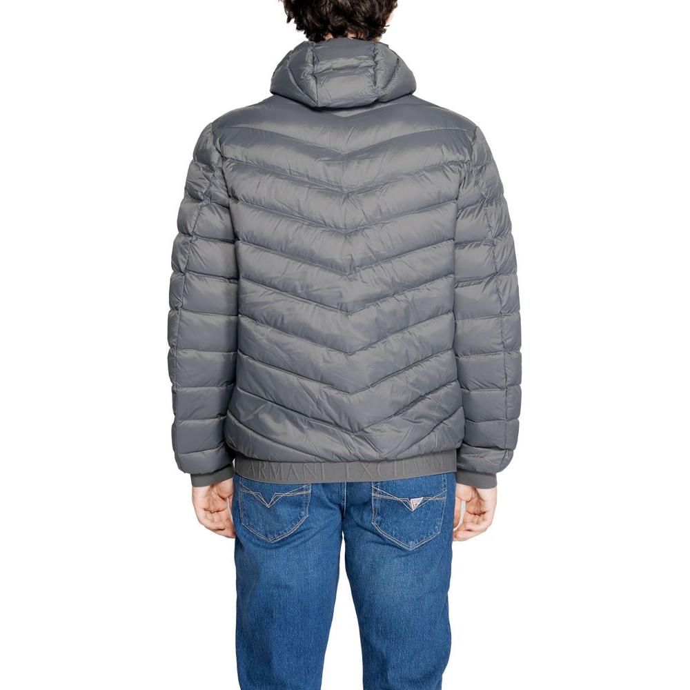 Armani Exchange Gray Polyester Jacket Armani Exchange Dim Gray