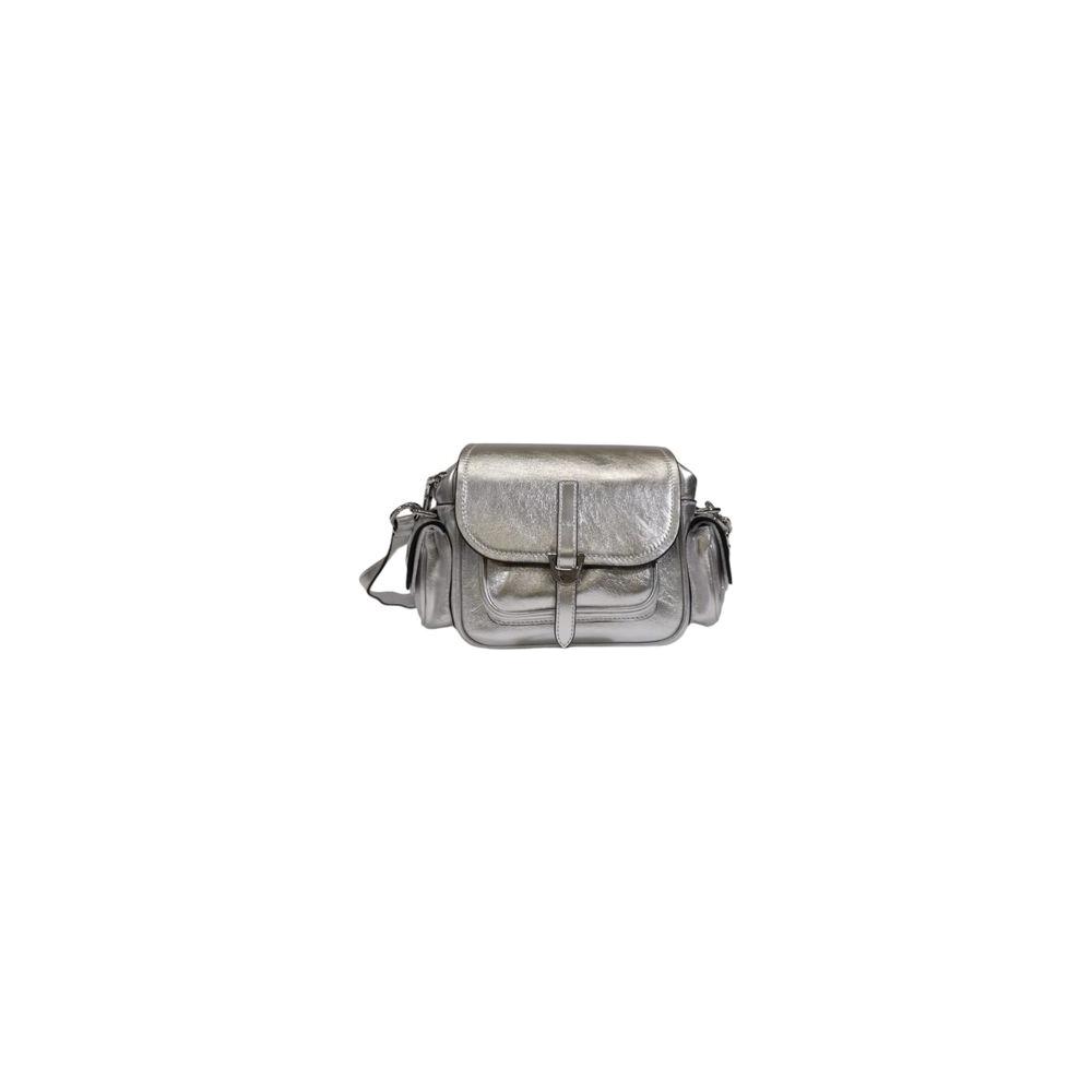 Coccinelle Silver Leather Handbag Coccinelle Light Slate Gray