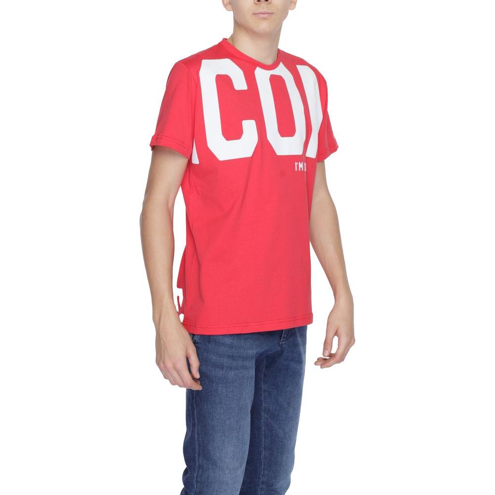 Icon Red Cotton T-Shirt Icon Dark Slate Gray