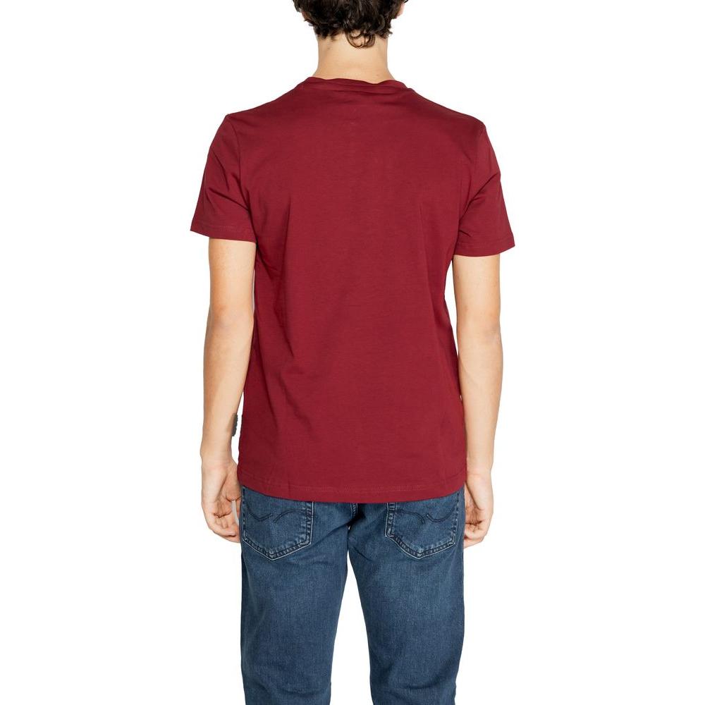 Icon Bordeaux Cotton T-Shirt Icon Brown