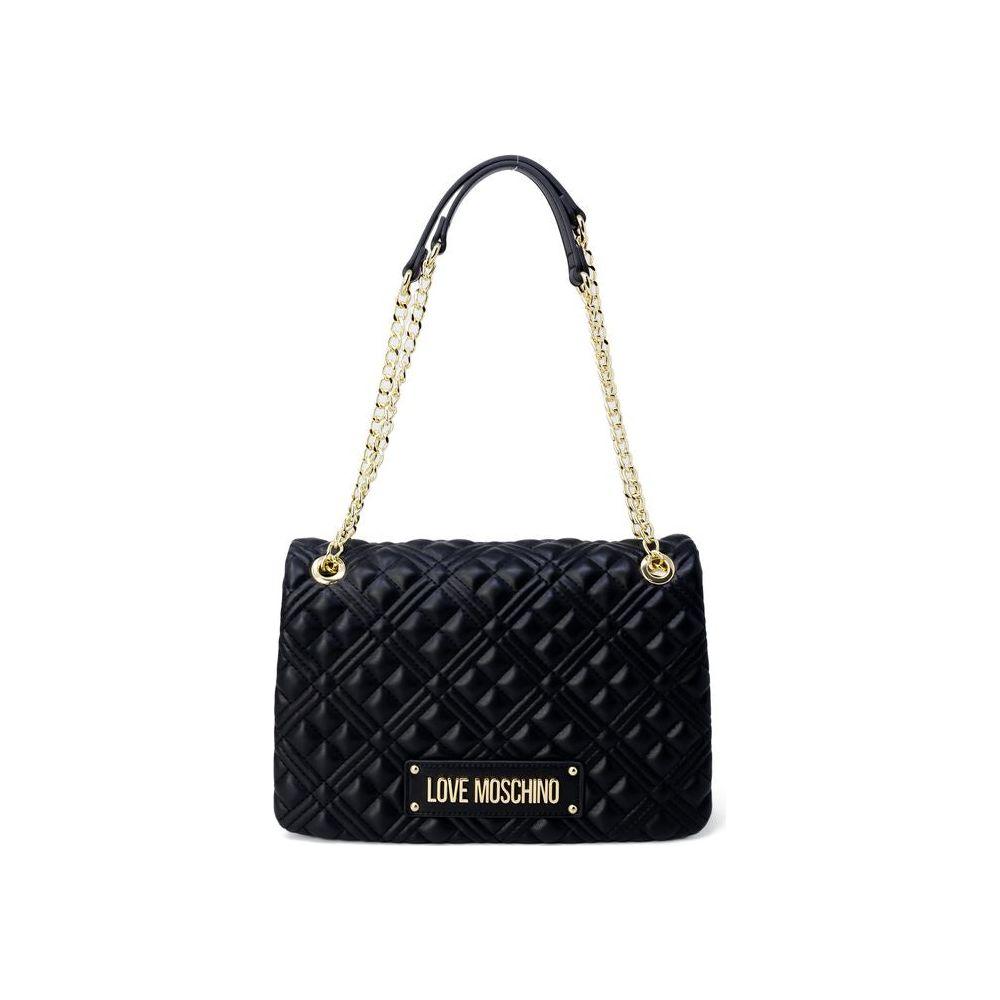 Love Moschino Gold Polyethylene Handbag Love Moschino Light Gray