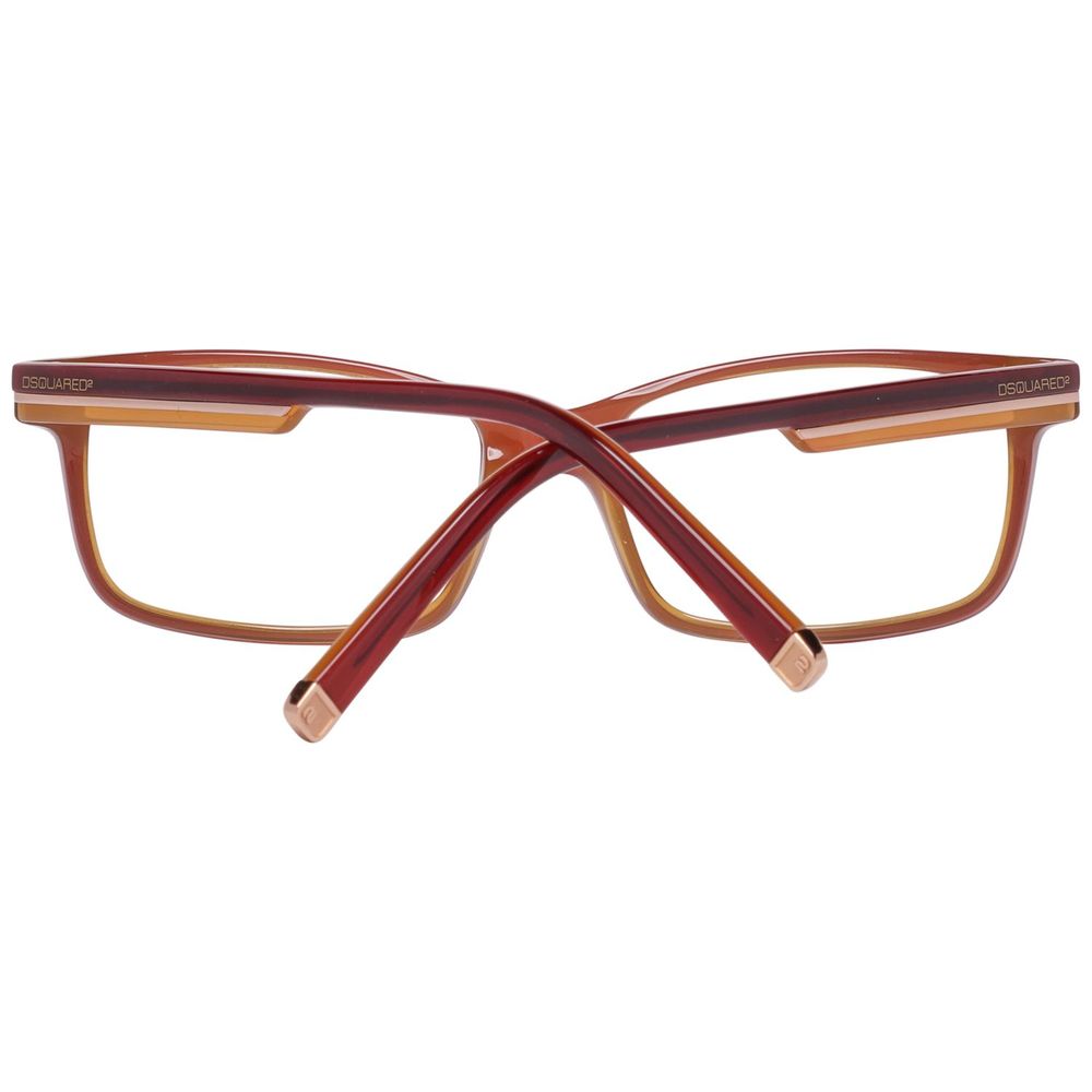 Front view of Dsquared² Bicolor Plastic Glasses (Frames) in net color with polarized lenses, showcasing the stylish design and dimensions 54/17/145 mm.