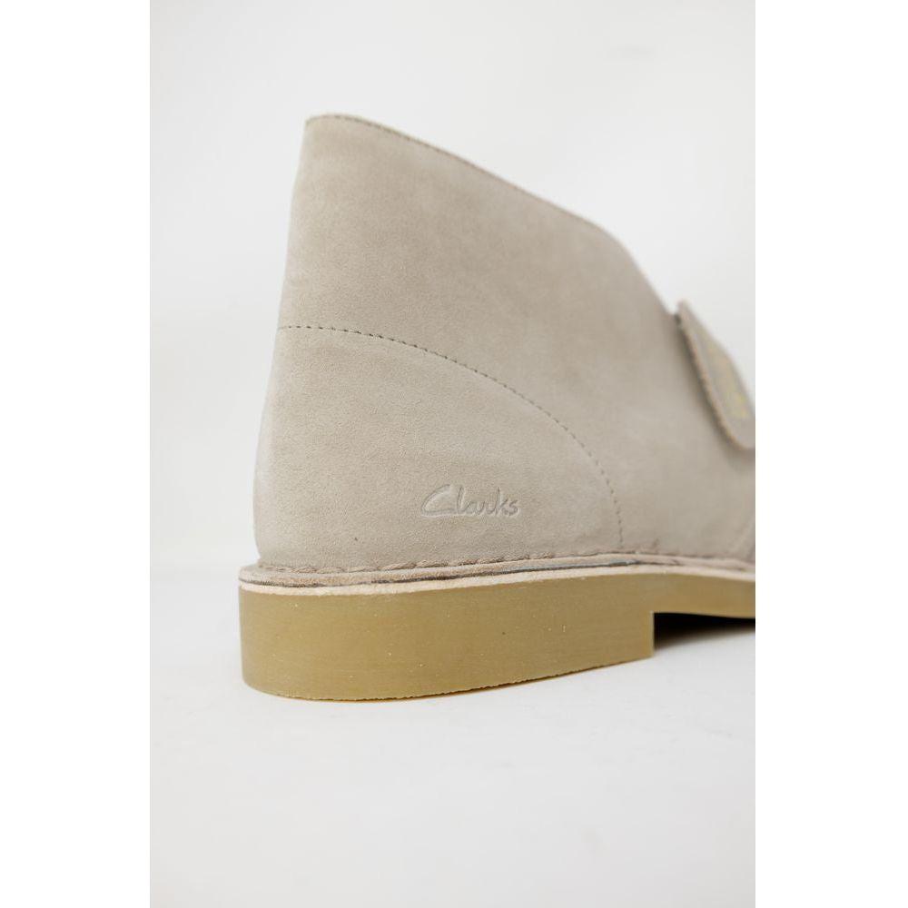 Clarks Gray Leather Boot Clarks Light Gray
