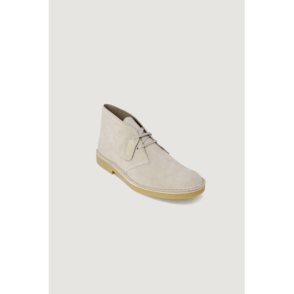 Clarks Gray Leather Boot Clarks Light Gray