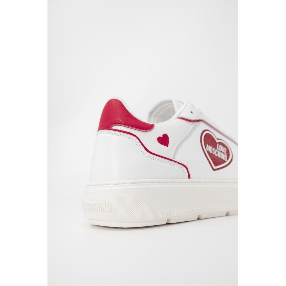 Love Moschino Red Polyethylene Sneaker Love Moschino Lavender