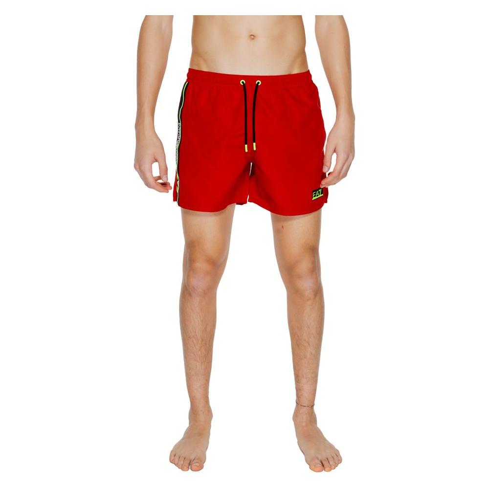 EA7 Emporio Armani Red Polyester Swimwear EA7 Emporio Armani Rosy Brown