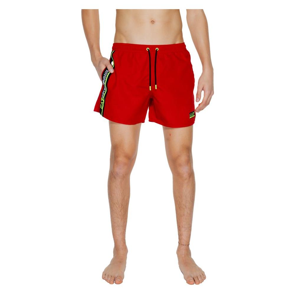 EA7 Emporio Armani Red Polyester Swimwear EA7 Emporio Armani Rosy Brown