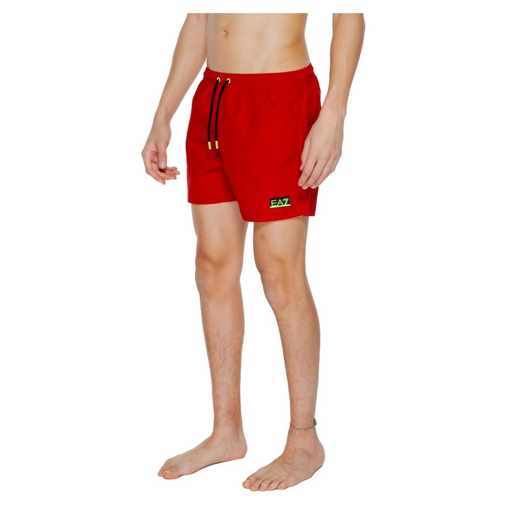 EA7 Emporio Armani Red Polyester Swimwear EA7 Emporio Armani Rosy Brown