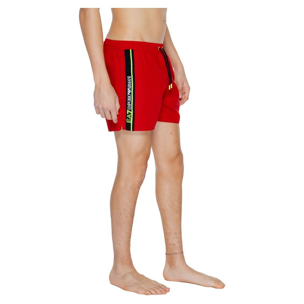 EA7 Emporio Armani Red Polyester Swimwear EA7 Emporio Armani Rosy Brown