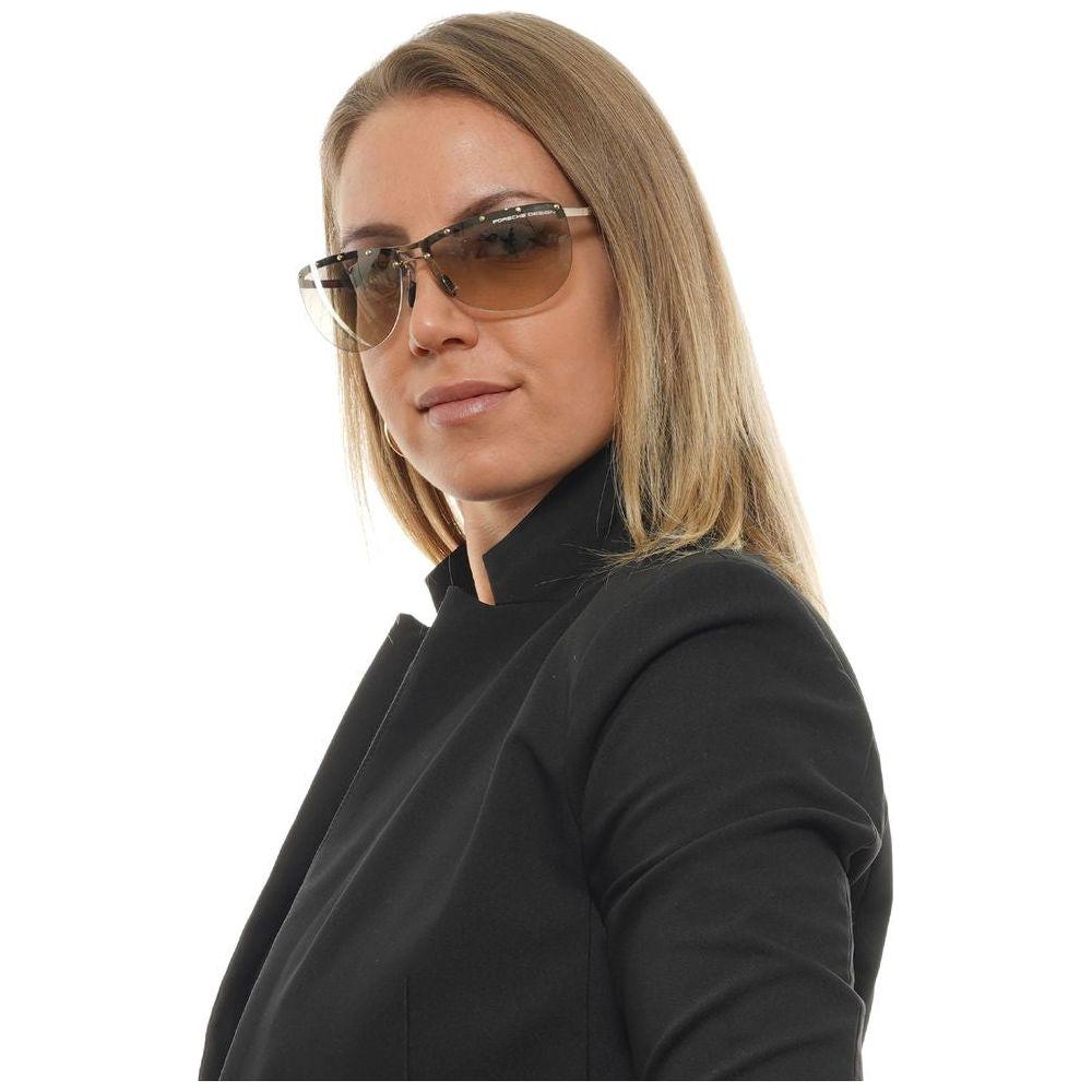 Porsche Design Silver Women Sunglasses Porsche Design Rosy Brown
