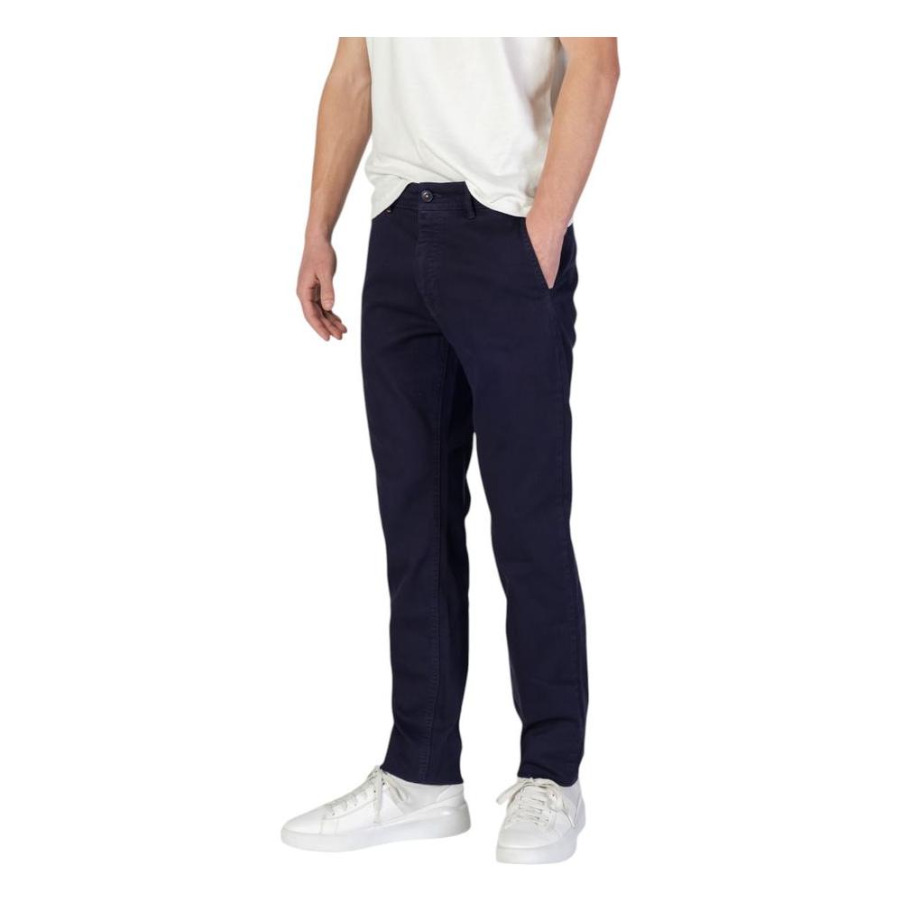 Hugo Boss Blue Cotton Jeans & Pant Hugo Boss Light Gray