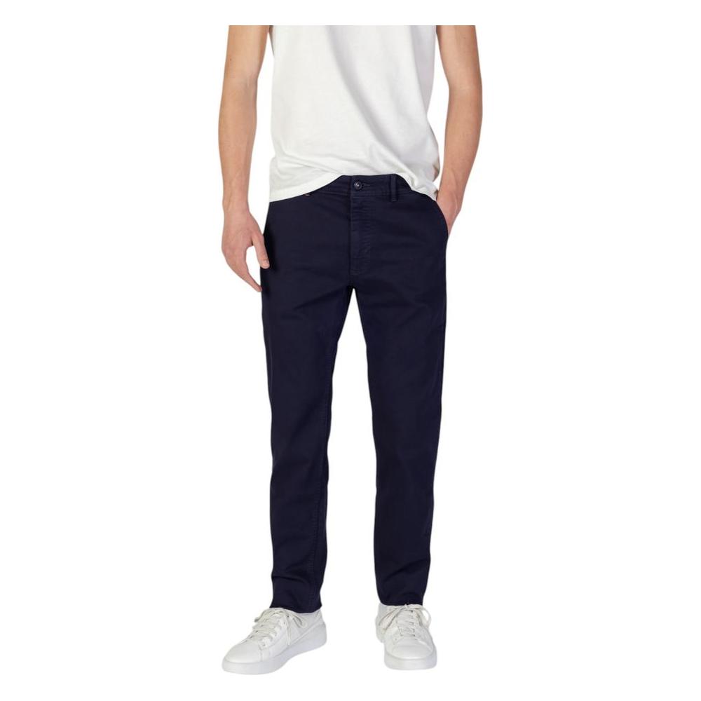Hugo Boss Blue Cotton Jeans & Pant Hugo Boss Light Gray